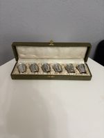 Boîte avec 6 verres dégustation ancien 