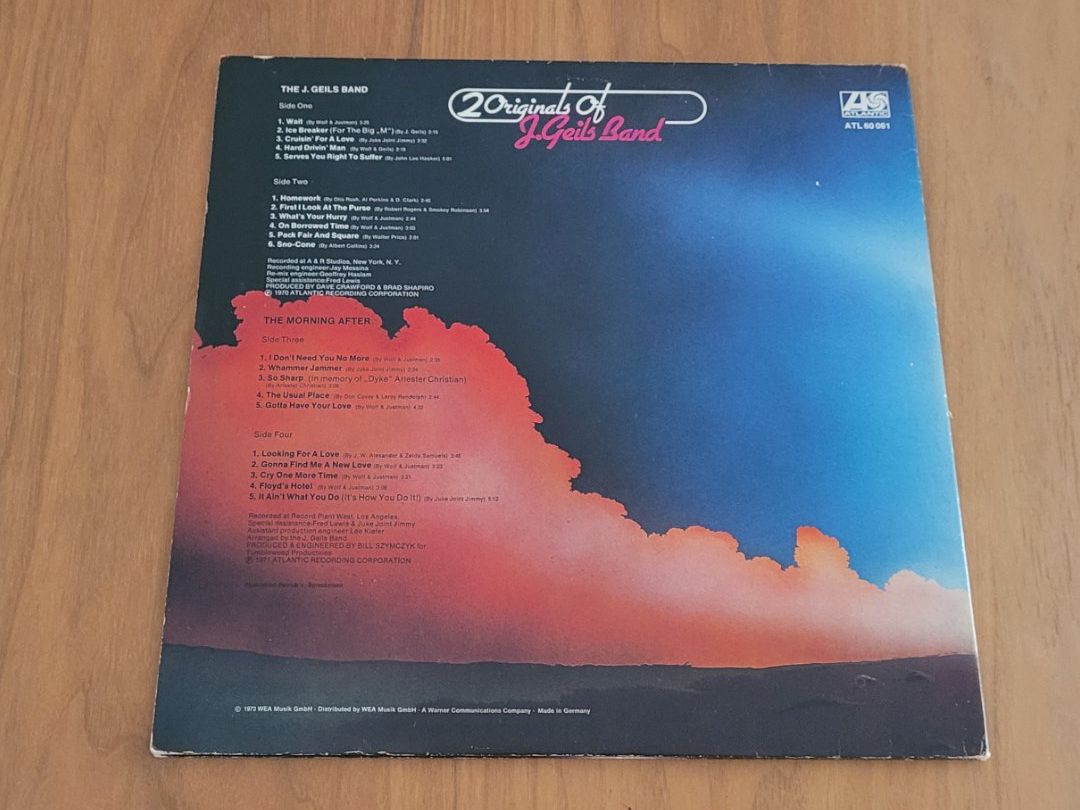 Dischi in vinile: DLP  The J. Geils Band – Usato da Martigny venduto da MZ-67 2