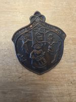 Basler Fasnacht Plakette 1927 Kupfer Original