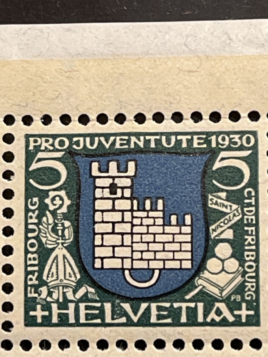 Alle Briefmarken: Pro Juventute 1930 5Rp Abarten im Halbbogen postfrisch – Neu (gemäss Beschreibung) aus Eppstein Vockenhausen von hightech11 2
