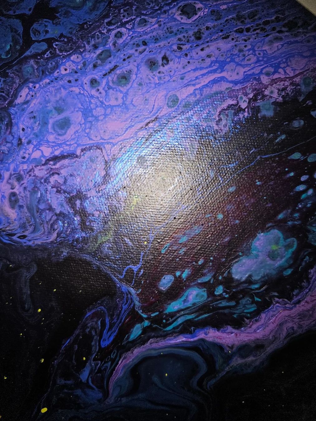 Gemälde: Abstraktes Bild von mir gemalt 1mx70 mystical depth – Neu und originalverpackt aus Zürich von Melossoap 9