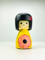 Souvenir Kokeshi Holz Figur Puppe H 13 cm Japan c. 1980-2000
