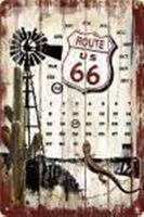 Blechschildkalender - ROUTE 66 DESERT