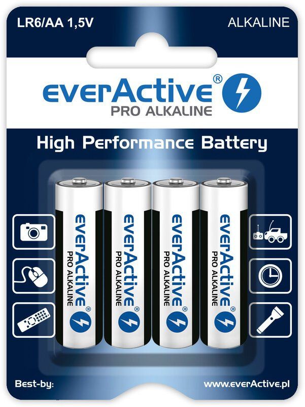 Caricatori & Batterie: everActive pro Alkaline AA / LR06, Ablaufdatum 01.2034 – Nuovo e nell'imballaggio originale da Kottwil venduto da Crazyrolf