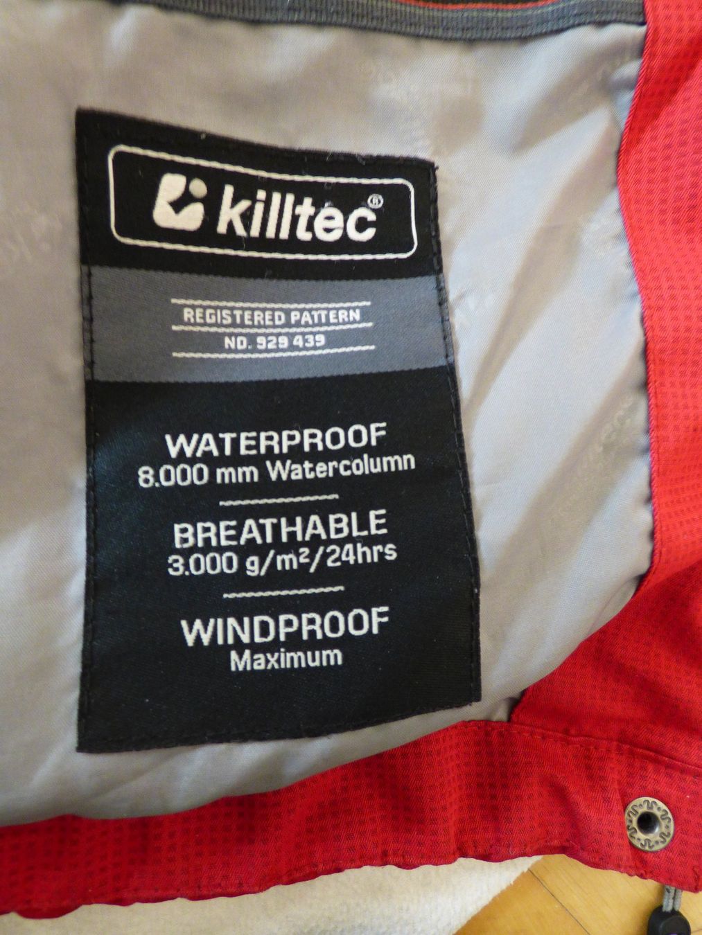 Jacken: Regenjacke (killtec, Wassersäule 8000mm) – Gebraucht aus Zürich von Goulliver 2