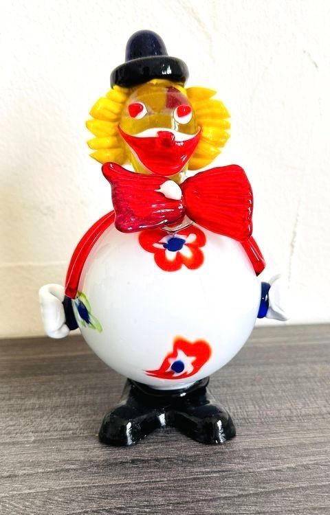 Murano Tutte le decorazioni: Murano Glas Clown Figur, Höhe 17 cm – Usato da Zürich venduto da brazerola