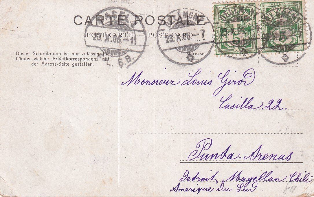 Cartoline postali: Simmental   BE  -    Landwirtschaft      um  1906 – Usato da Brig venduto da Valcards54 1