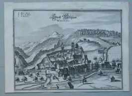 Willisau. Kupferstich von ca 1650.