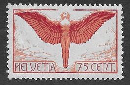 1924: Flugpost  75 Rp.Nr.F11 ( Glatt) **