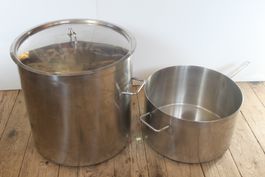 2 grosse, massive Gastro Kochtöpfe