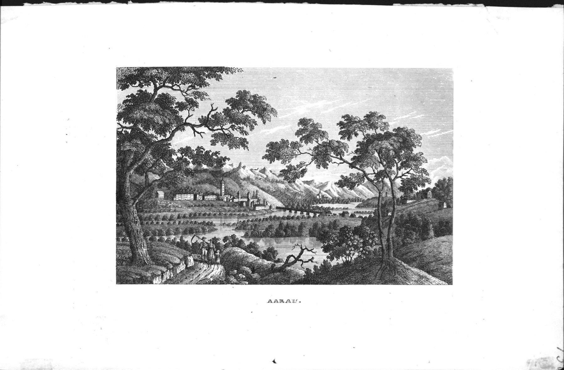 Incisioni: Aarau Kupferstich 1836 – Usato da Rafz venduto da Helvet32