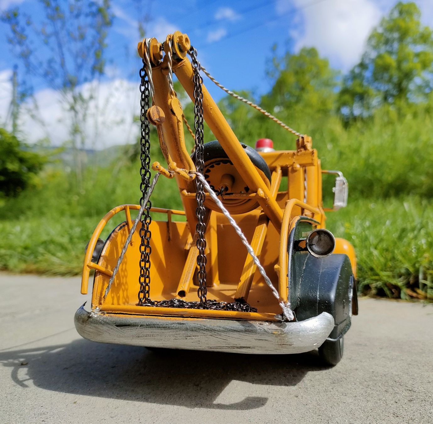 Kit di modellismo & Modellini statici: Unfall-Bergungstruck aus Blech – Nuovo (secondo la descrizione) da Langendorf venduto da Blechfahrzeuge 1
