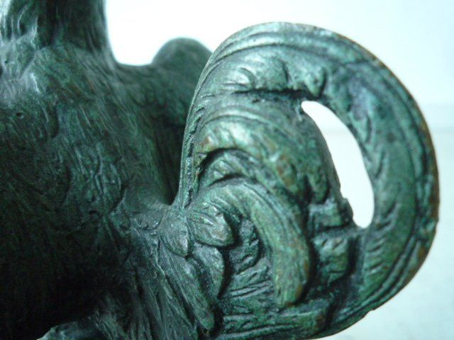 Statuette: Sculpture en bronze "coq" - Bronzestatue "Hahn" – Usato da Cortaillod venduto da Matteo18 6