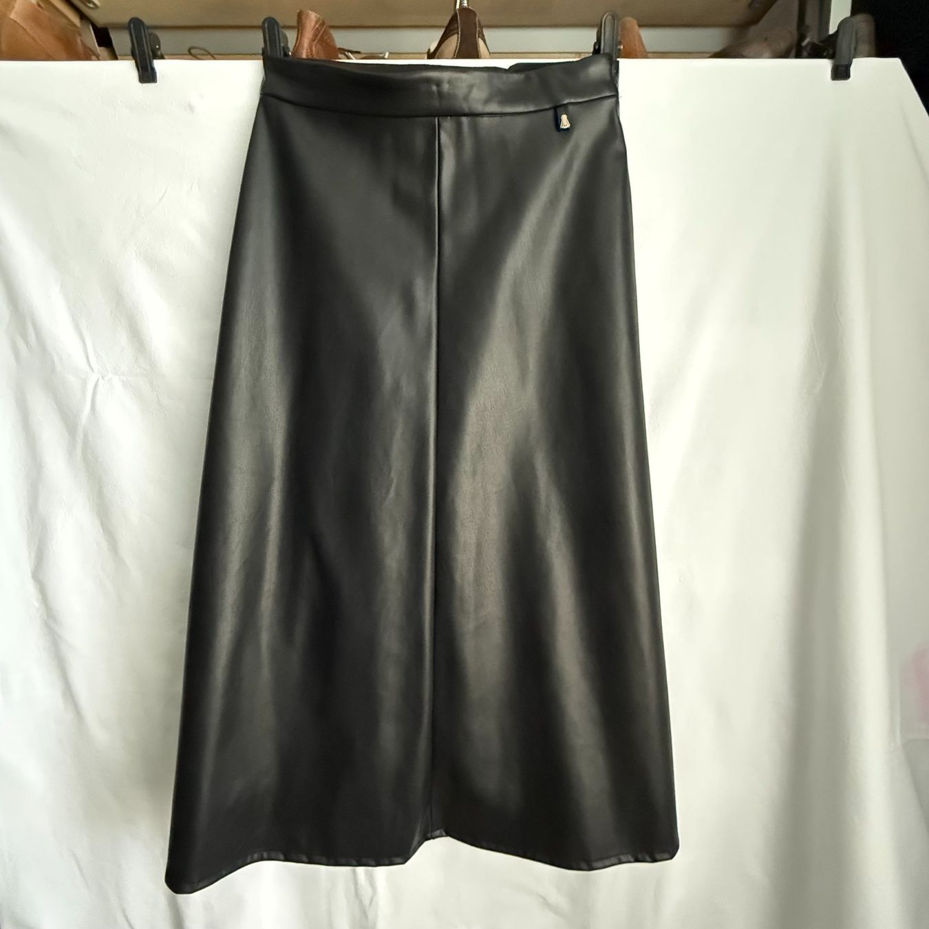 Herrlicher Röcke: Herrlicher: Kunstleder-Rock, Schwarz, Gr. 34/36 – Neu (gemäss Beschreibung) aus Riedholz von han_fy6l