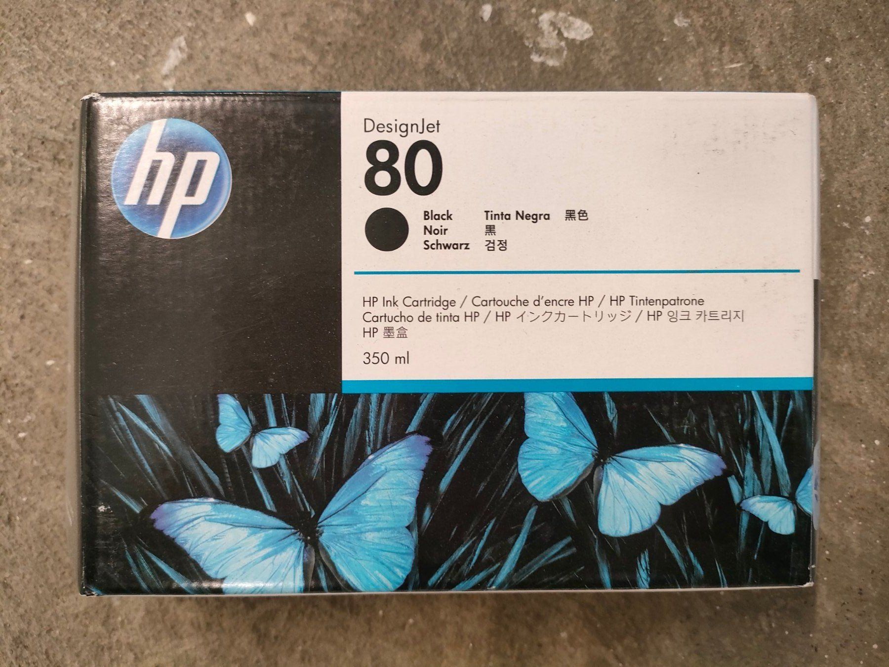 Hewlett Packard Cartucce per stampanti & toner: HP Tinte No. 80 Black 350ml – Nuovo e nell'imballaggio originale da Schongau venduto da inf_d8qn