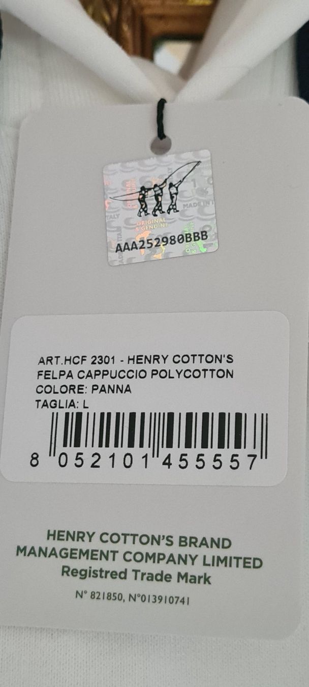 Henry Cotton’s Maglioni & Felpe: Kapuzen-Sweatshirt Henry Cotton's – Nuovo e nell'imballaggio originale da Allschwil venduto da Virgo 2