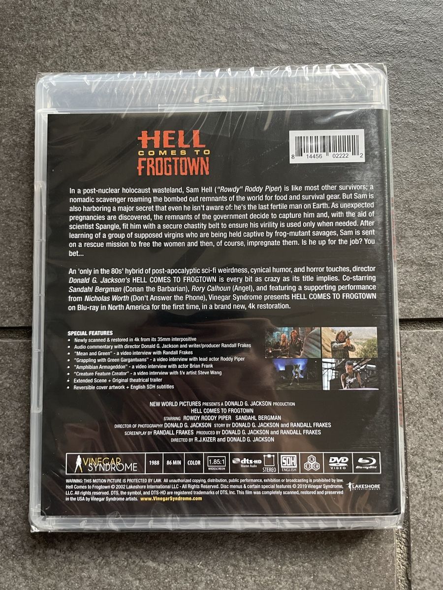 Tutti i DVDs: Hell Comes to Frogtown Blu-Ray Vinegar Syndrome – Nuovo (secondo la descrizione) da Zürich venduto da cENS0R 3
