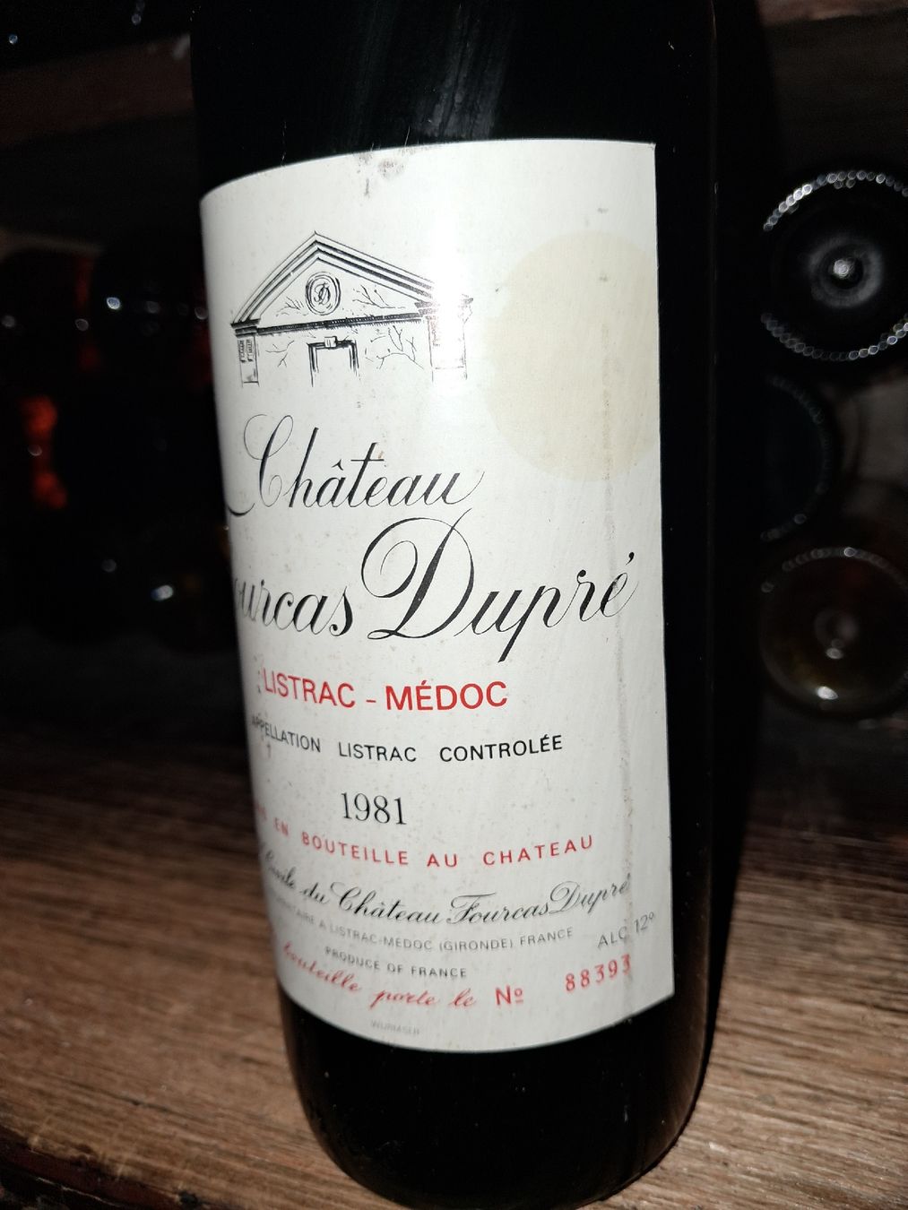 Vino: Château Fourcas Dupré 1981 – Nuovo e nell'imballaggio originale da Le locle venduto da juliensaran 3