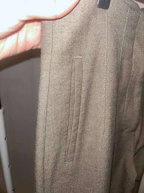 Pantaloni: Zara pantaloni cotone marre grigio M zip centrale – Usato da Bioggio venduto da Nadezhda