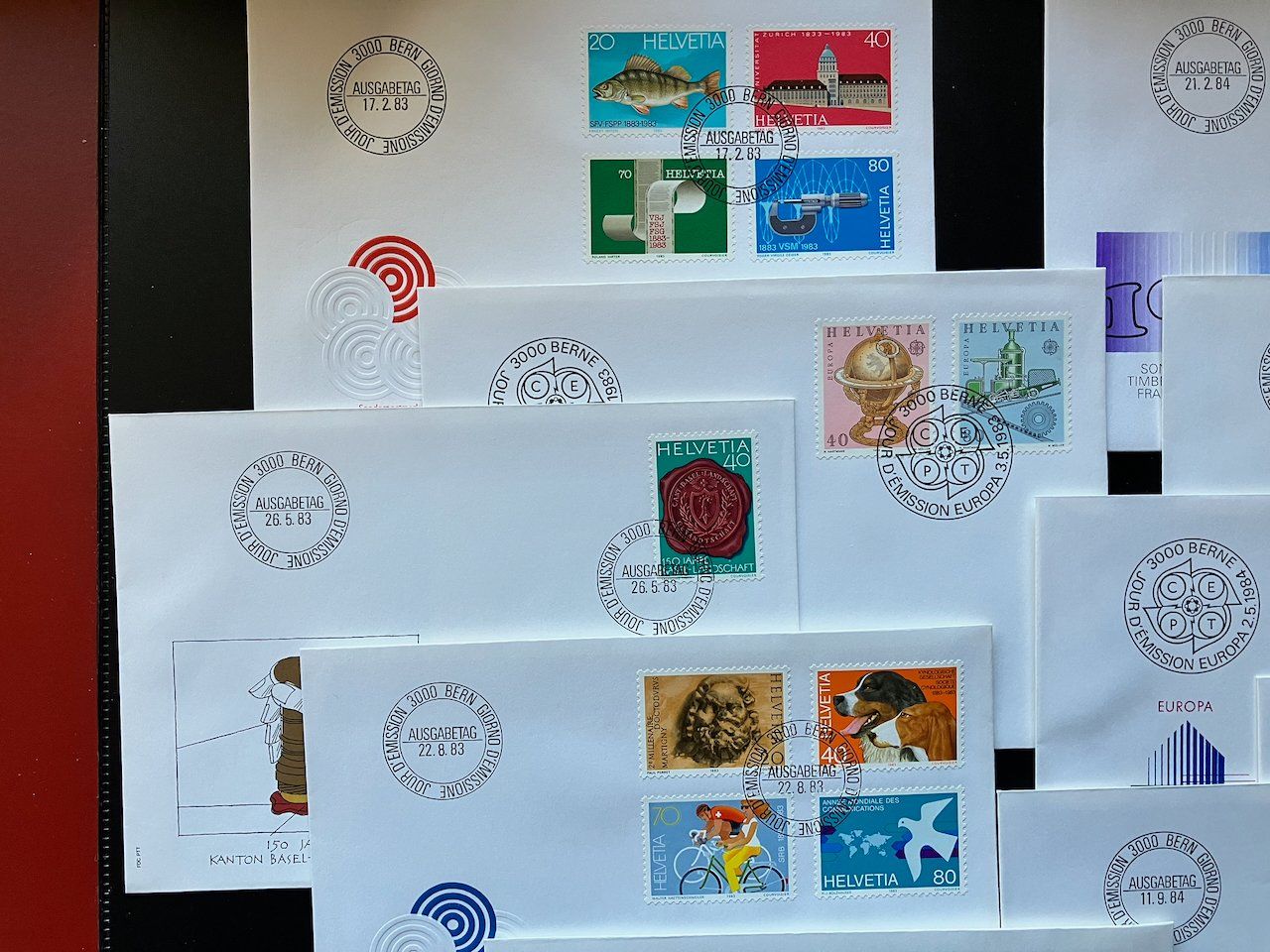 Tutti i francobolli: Schweiz FDC 1983-85 komplett – Usato da Nesslau venduto da zueri6 2