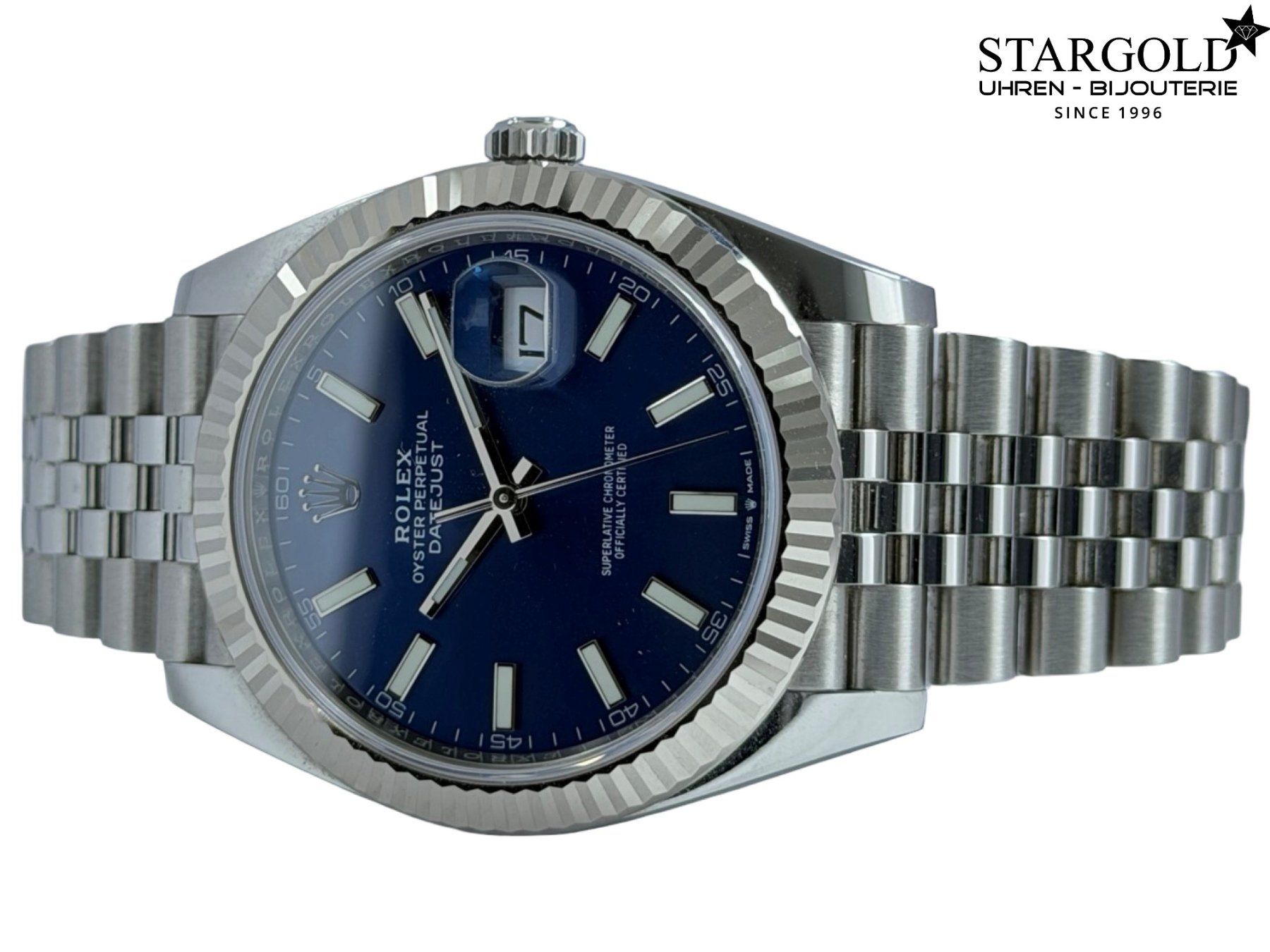 Rolex Uhren: Rolex Datejust 41 blau - 126334 – Gebraucht aus Zürich von Stargold-Uhren 1