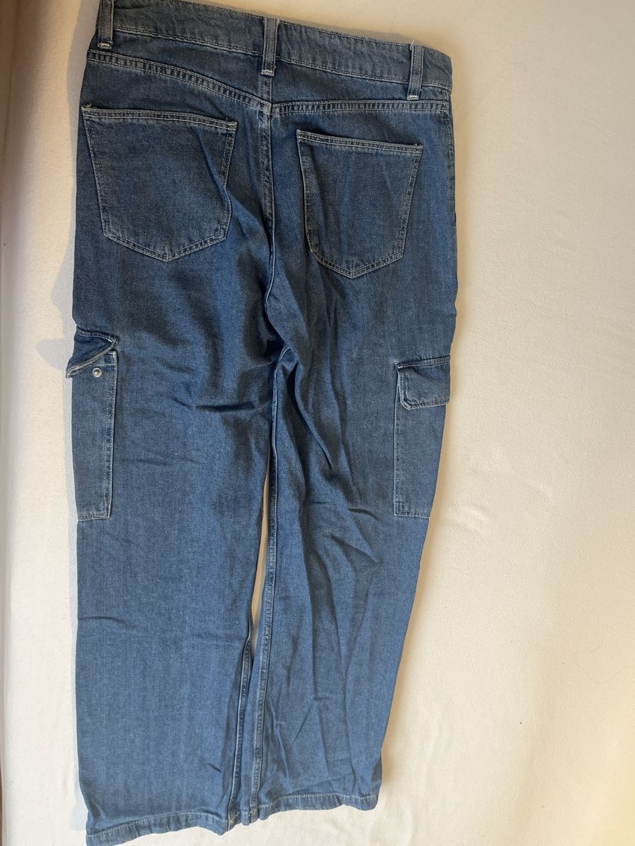 Bershka Jeans: Bershka cargo jeans gr 34 blau – Gebraucht aus Adligenswil von Phoenix2017 5