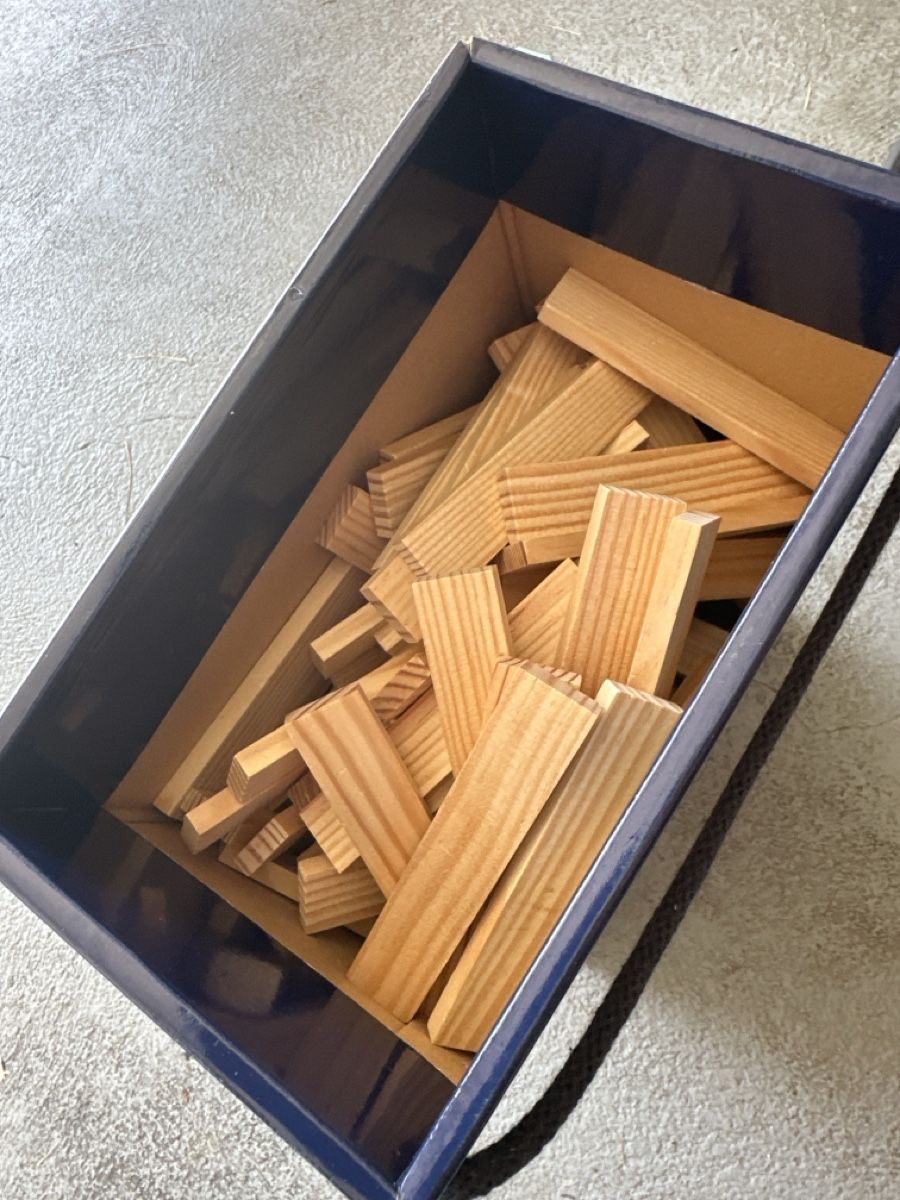 Kapla Kit di costruzioni: Kapla Wooden Building Blocks Container Used – Usato da Muri b. Bern venduto da herz73 1