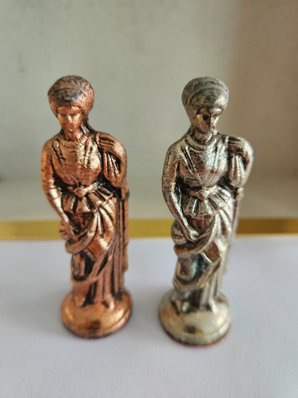 Spiele: Schachfiguren Set Antik  Metall mit Brett – Gebraucht aus Kollbrunn von tsrg2013 5