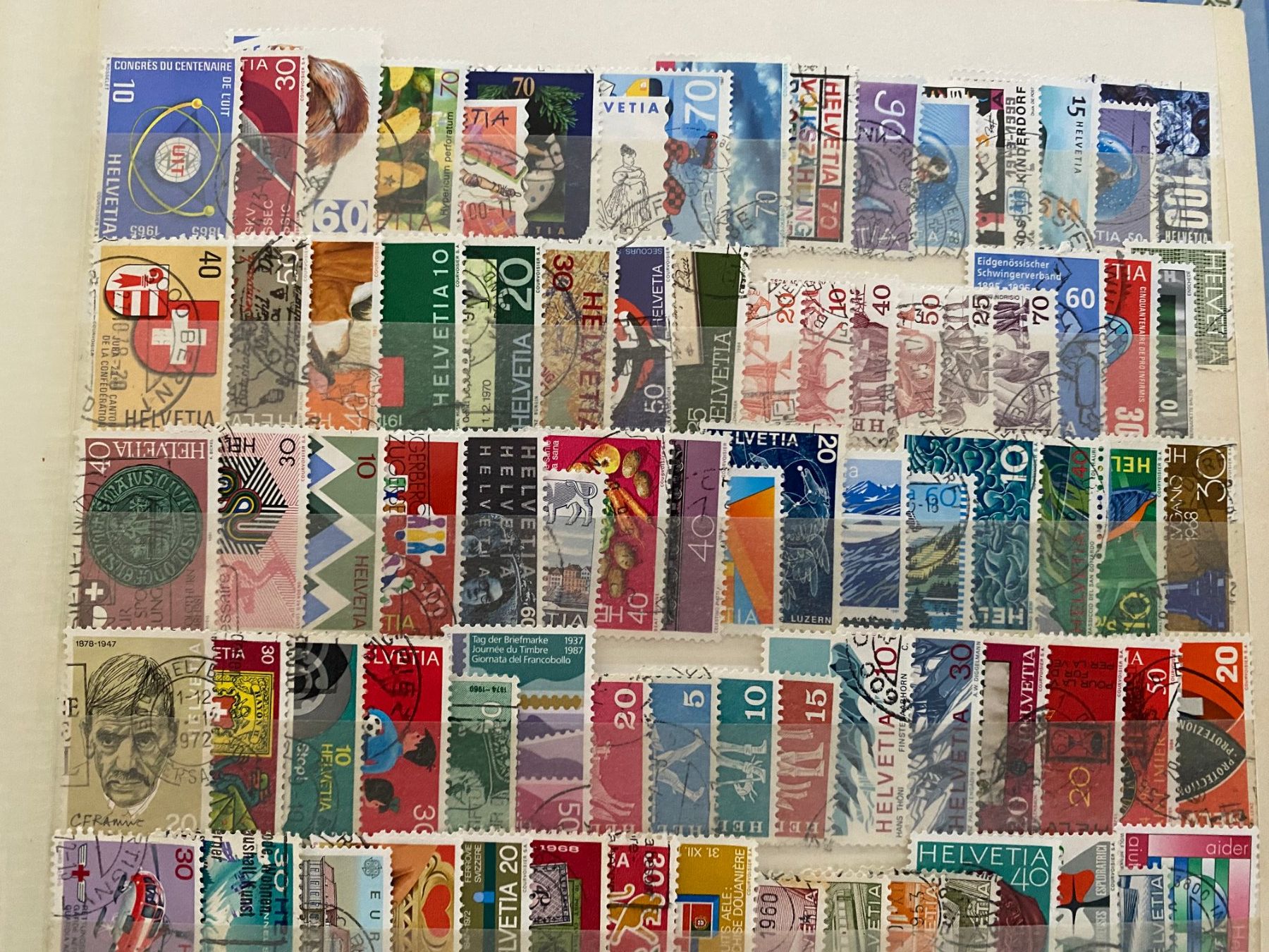 Tutti i francobolli: Briefmarken130Stuck Schweiz gestempelt – Usato da matten b. interlaken venduto da jfran17 1