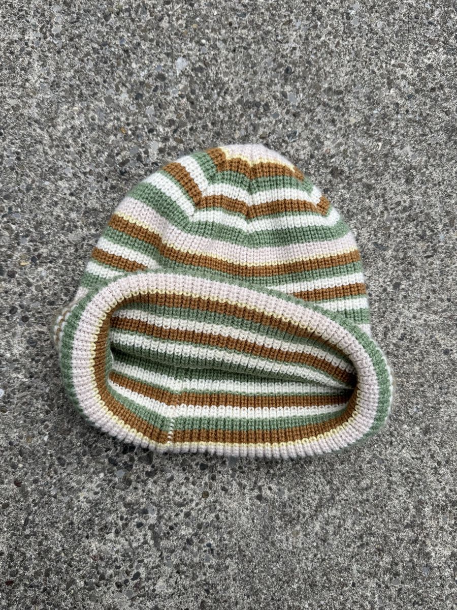 Obey Copricapi, berretti & cappellini: OBEY Multicolour Striped Knitted Beanie Hat – Nuovo (secondo la descrizione) da Effretikon venduto da syrrrrre 3