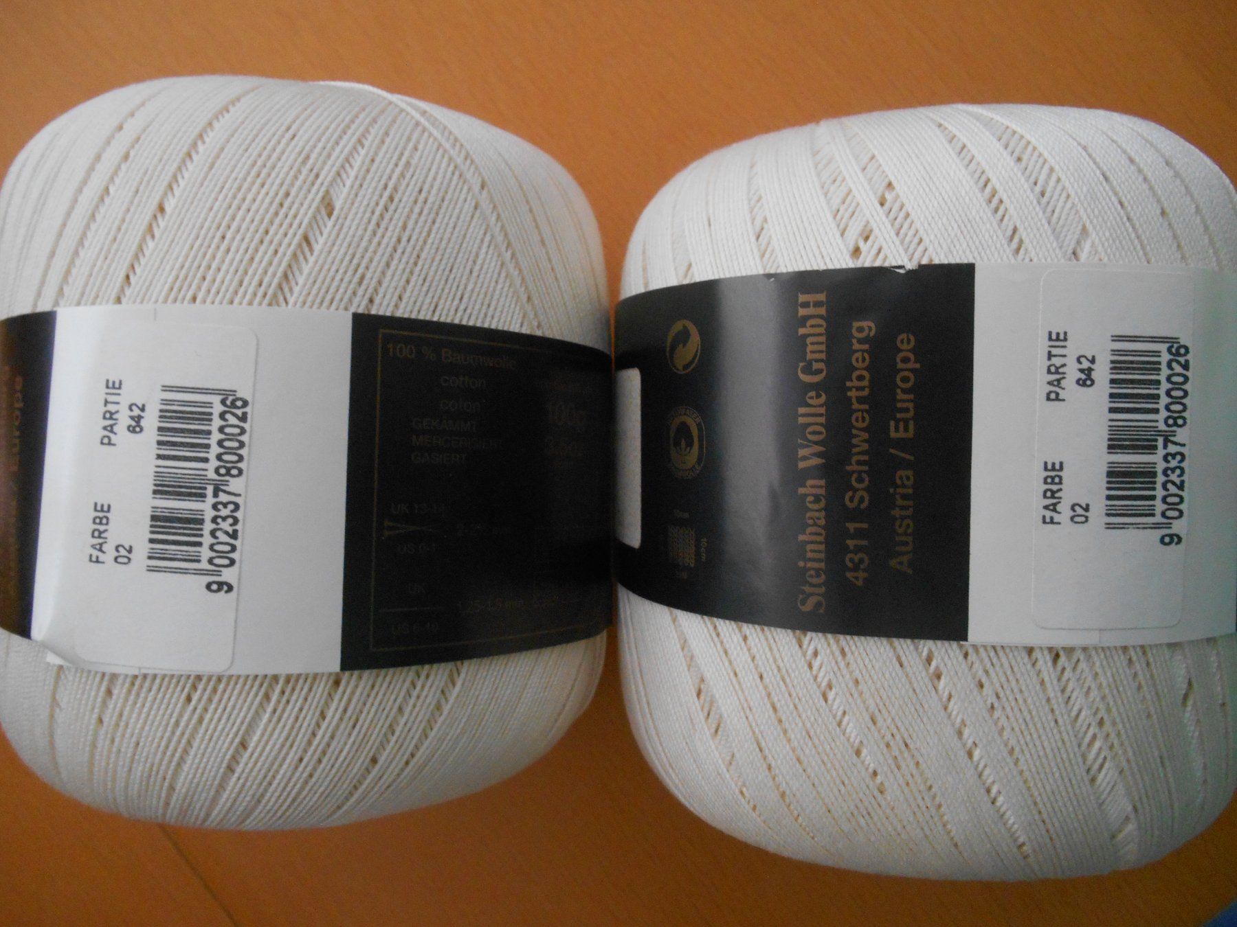 Wolle: 2 Häkelgarn à 100 g – Neu und originalverpackt aus Nussbaumen AG von MollyBI-20 1