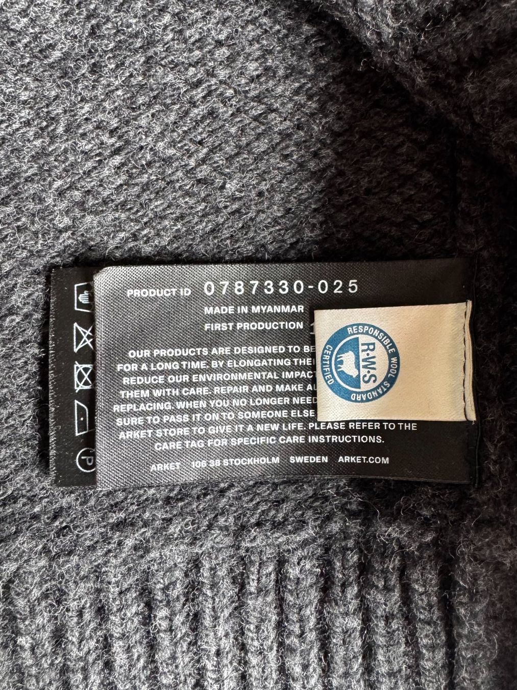 Arket Maglioni & Felpe: Arket Pullover aus schwerem Wollstrick , Anthrazitgrau – Usato da Vilters venduto da Sidsel_M 5