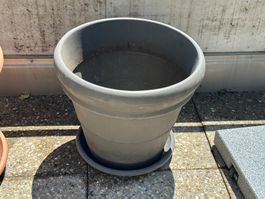 Gr. Pflanzentopf Kunststoff ca 45cm Anthrazit