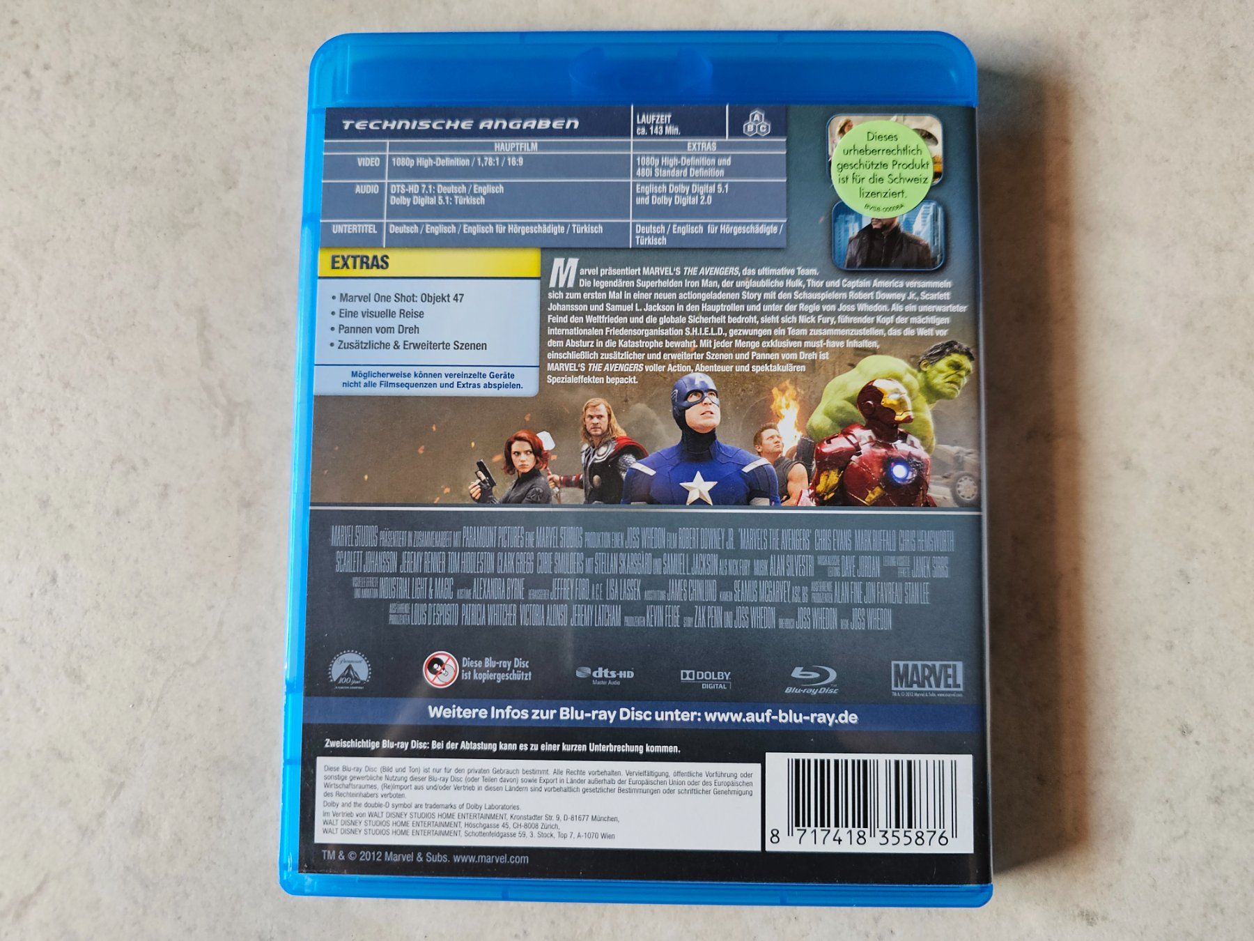 Tutti i DVDs: The Avengers  /  Bluray – Usato da Schneisingen venduto da backstore24 1