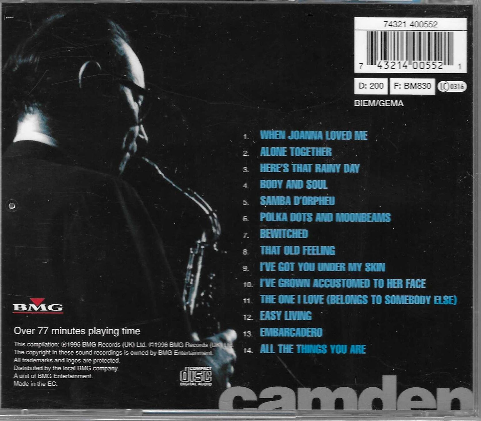 CD: PAUL DESMOND  -  FEELING BLUE – Usato da Bex venduto da Giorgiob 1