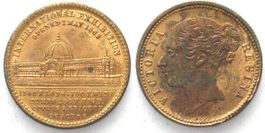 Tokens WELTAUSSTELLUNG LONDON 1862 Messing 22mm PRACHTSTÜCK!