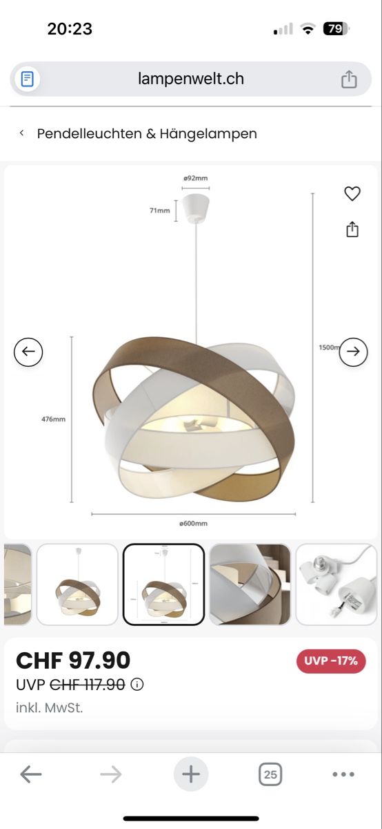 Lampadari & plafoniere: Moderne Designer Hängelampe – Usato da Niedergösgen venduto da mic_vx5y 6