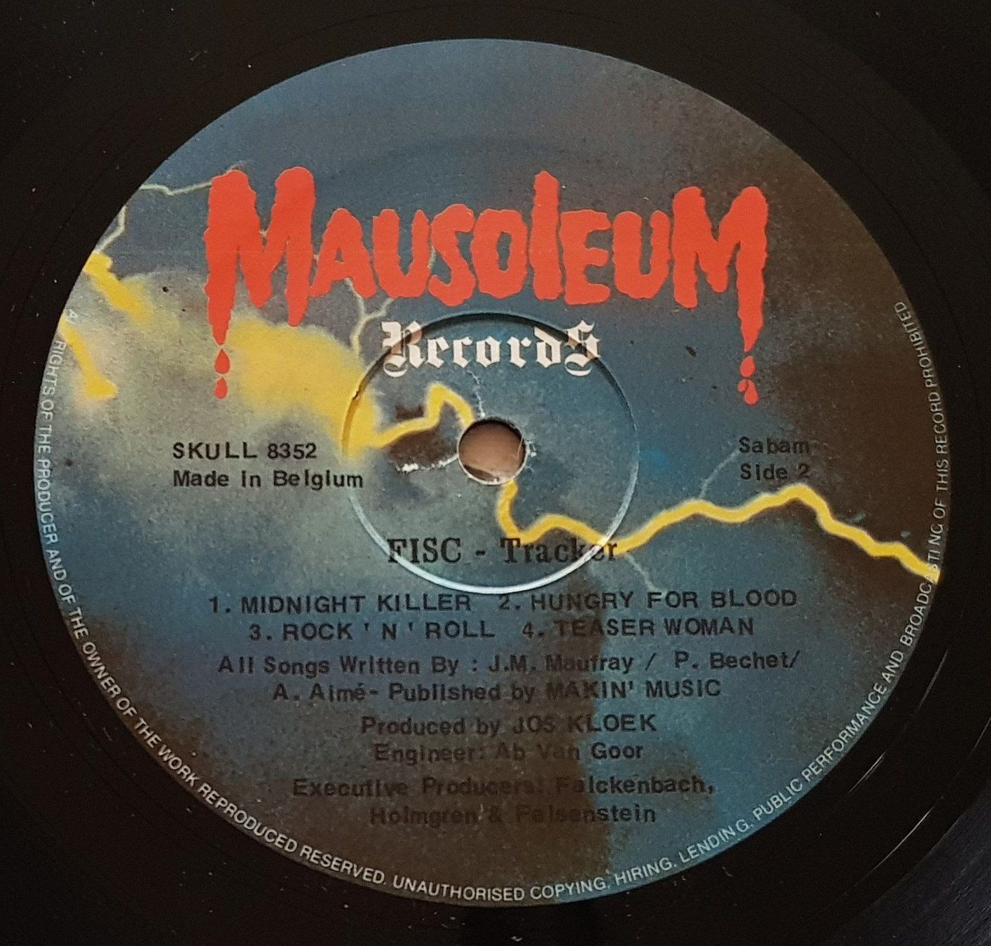 Schallplatten: Fisc - Tracker - LP - 1984 - First Press - Mausoleum Records – Gebraucht aus Uster von Zardodel 5