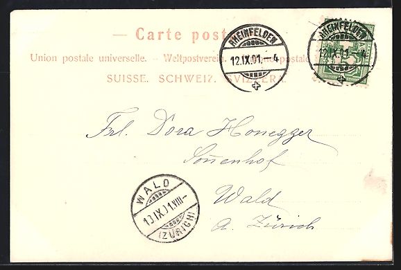 Cartoline postali: AK Rheinfelden, Hotel Krone, Garten – Usato da Berlin venduto da bartko-reher 1