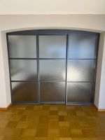 Schiebetüre Anthrazit Stahl/Glas, Türe, Durchgang
