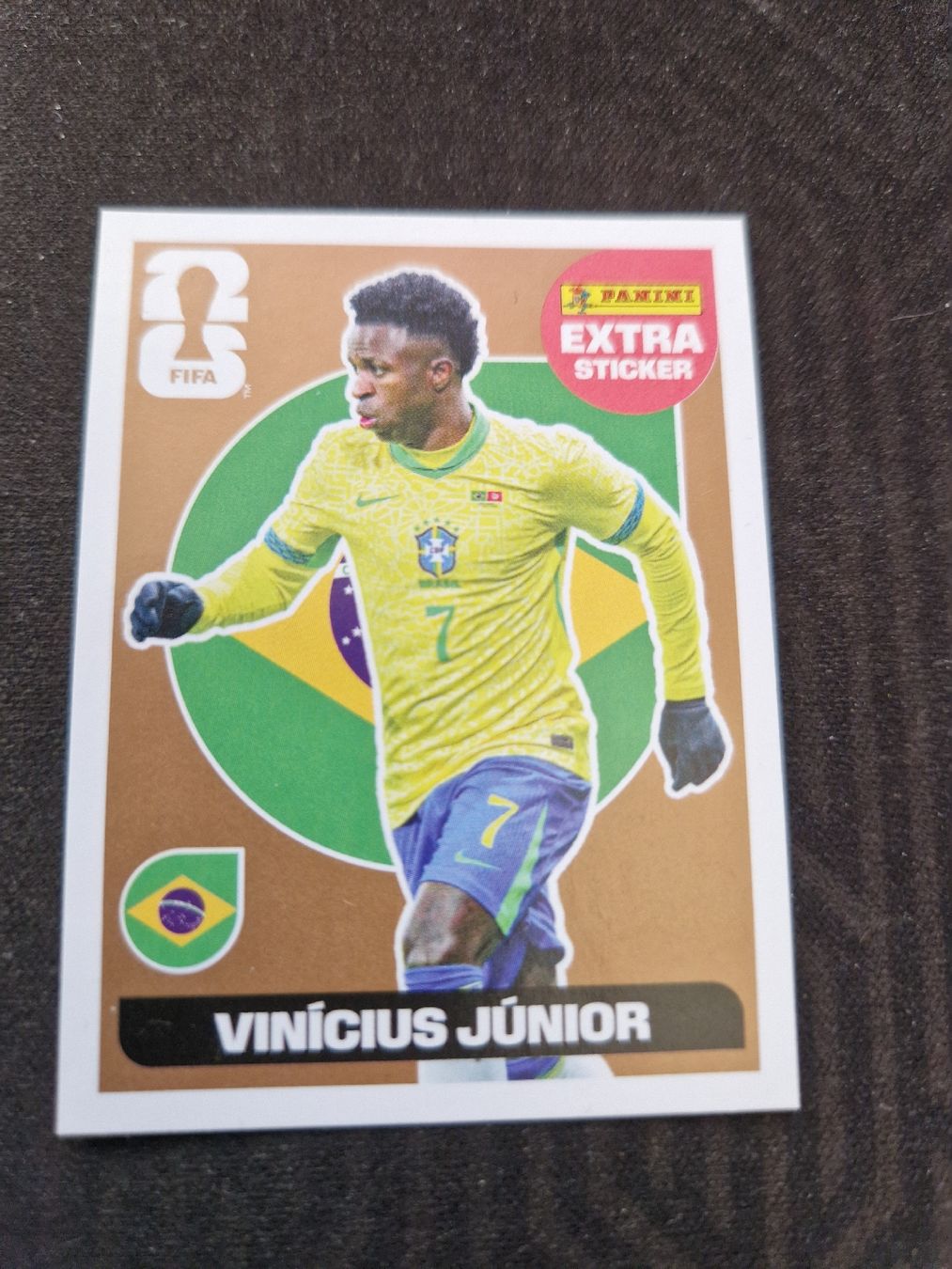 Panini Carte collezionabili: Panini Extra Sticker Vinicius Junior Brasil WM (Gold oder Br – Nuovo (secondo la descrizione) da Muhen venduto da DerSeller 1