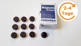Magnete 10 Stück, 13 mm, schwarz