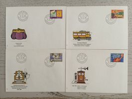 1980 FDC Dienstleistungen der PTT Viererblock