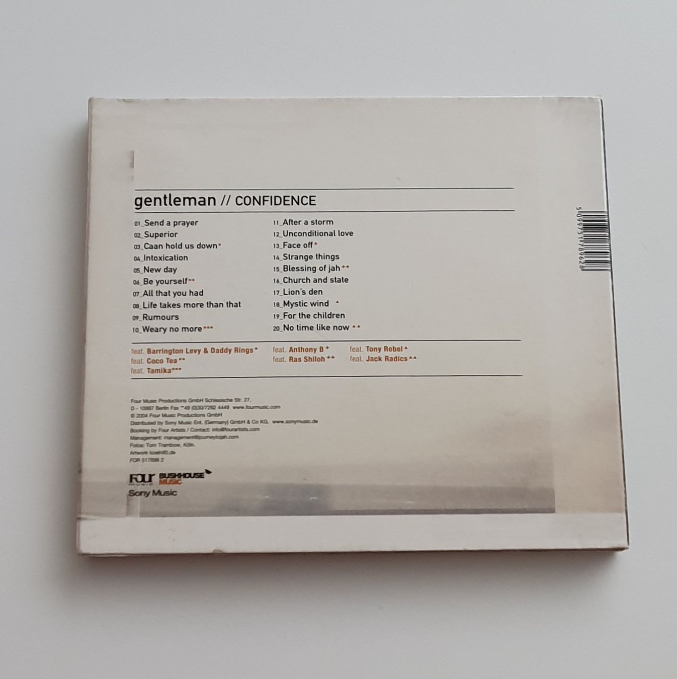 CD: Gentleman – Confidence CD – Usato da Zuchwil venduto da AdamO. 1
