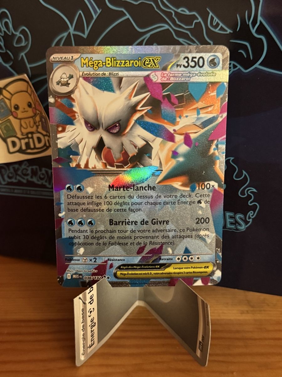 Pokémon Carte collezionabili: Mega Blizzaroi EX ME1 036/132 FR – Nuovo (secondo la descrizione) da Lausanne venduto da Dri_Shop