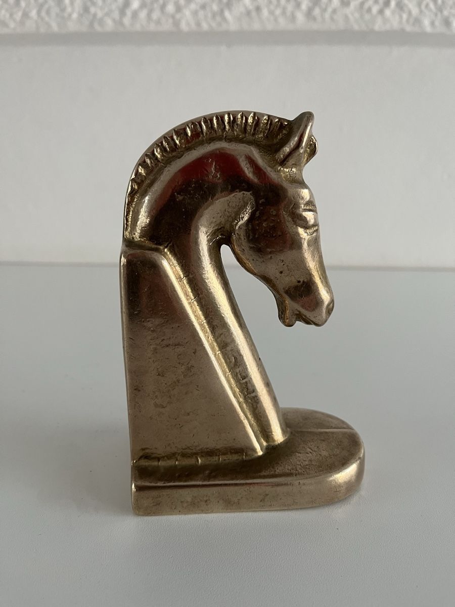 Tutte le decorazioni: Pferdekopf / Buchstütze / Art Deco / Messing – Usato da Wetzikon ZH venduto da seli03 4