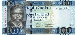 Südsudan 100 Pounds 2019 P-15 UNZ Serie AX