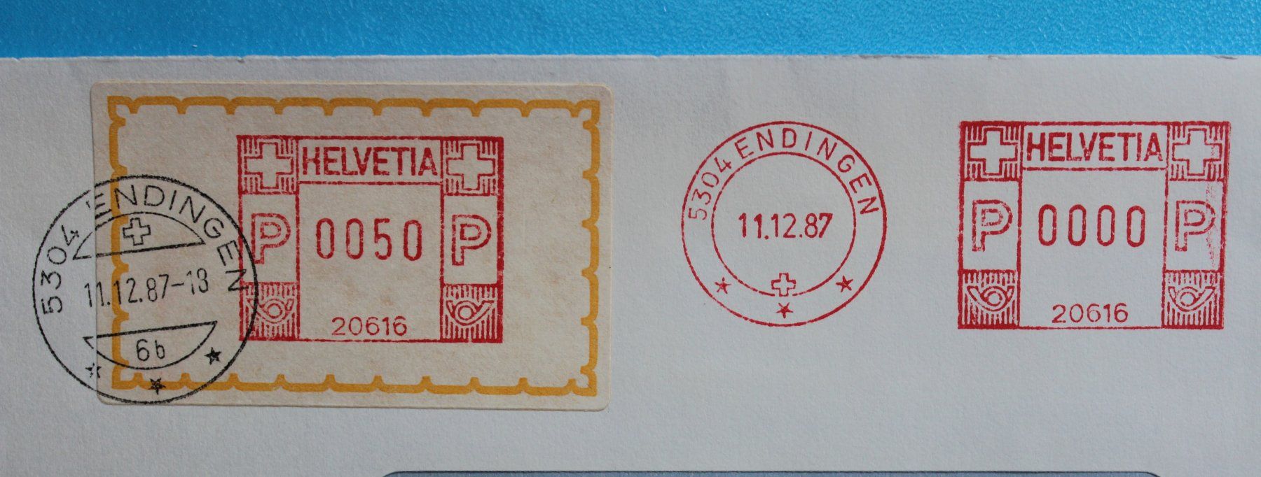 Timbri: Geboren am 11. 12. 1987 – Usato da Herznach venduto da atsirch60 1