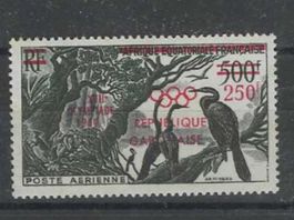 GABUN 1960 ** MIZ AUFDRUCK OLY.SO.SP.ROM