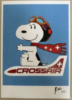 KeC: Crossair Snoopy, POP Art, signiert 4/15